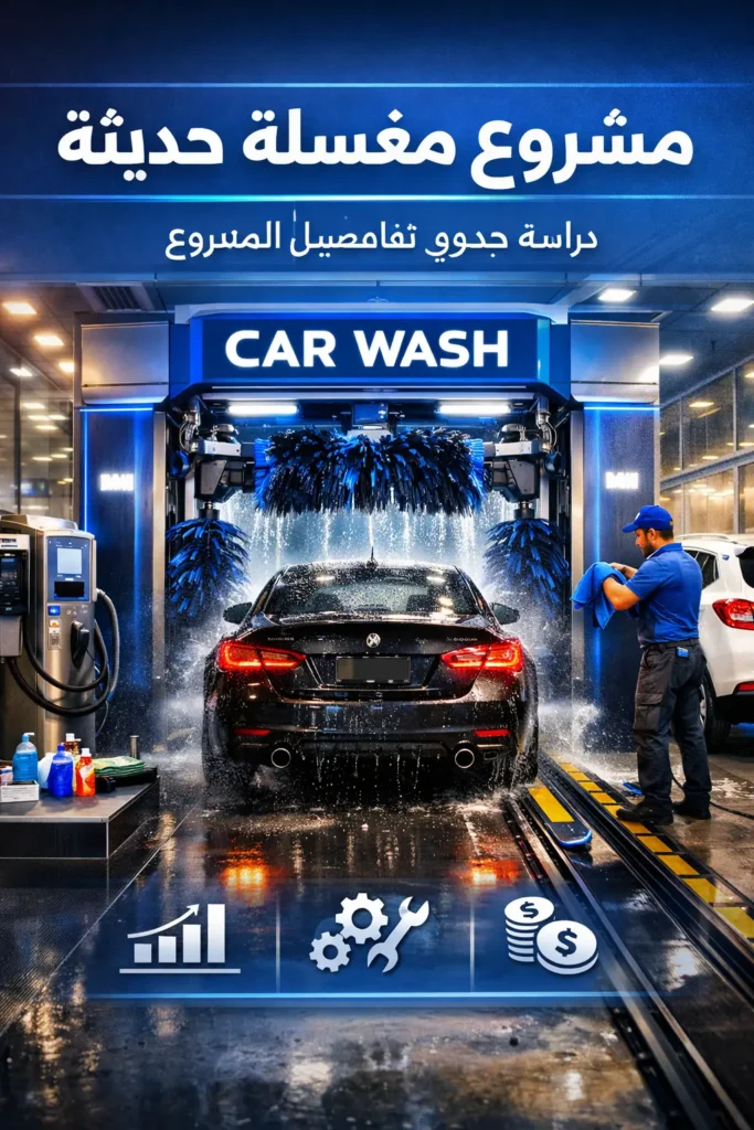 دراسة جدوى مشروع مغسلة سيارات حديثة